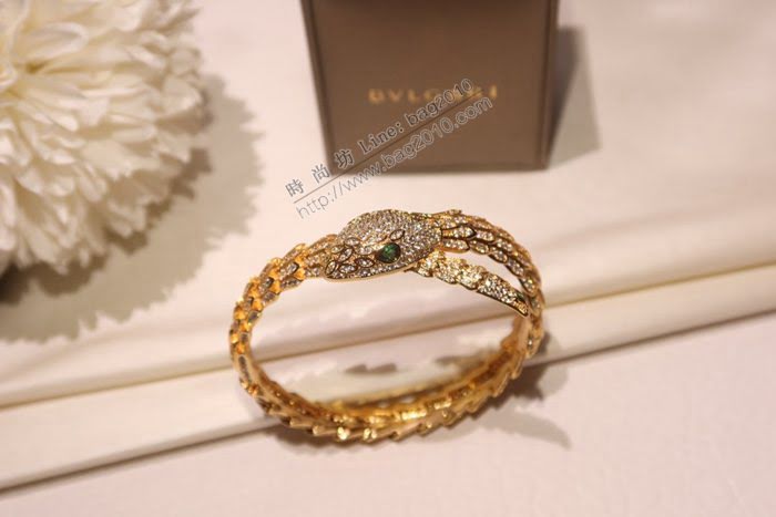 Bvlgari飾品 寶格麗蛇手鐲 Serpenti高級珠寶手鐲  zgbq3131